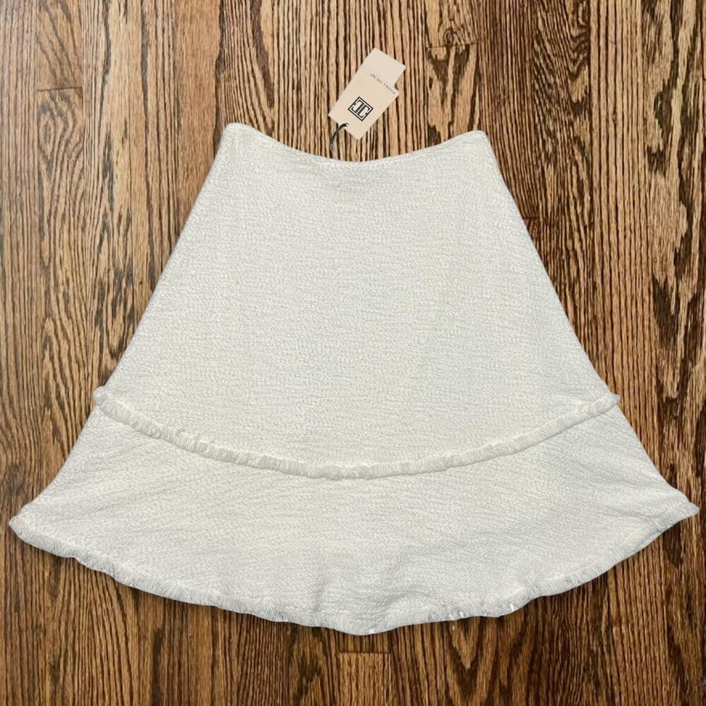 white knitted ivanka trump skirt